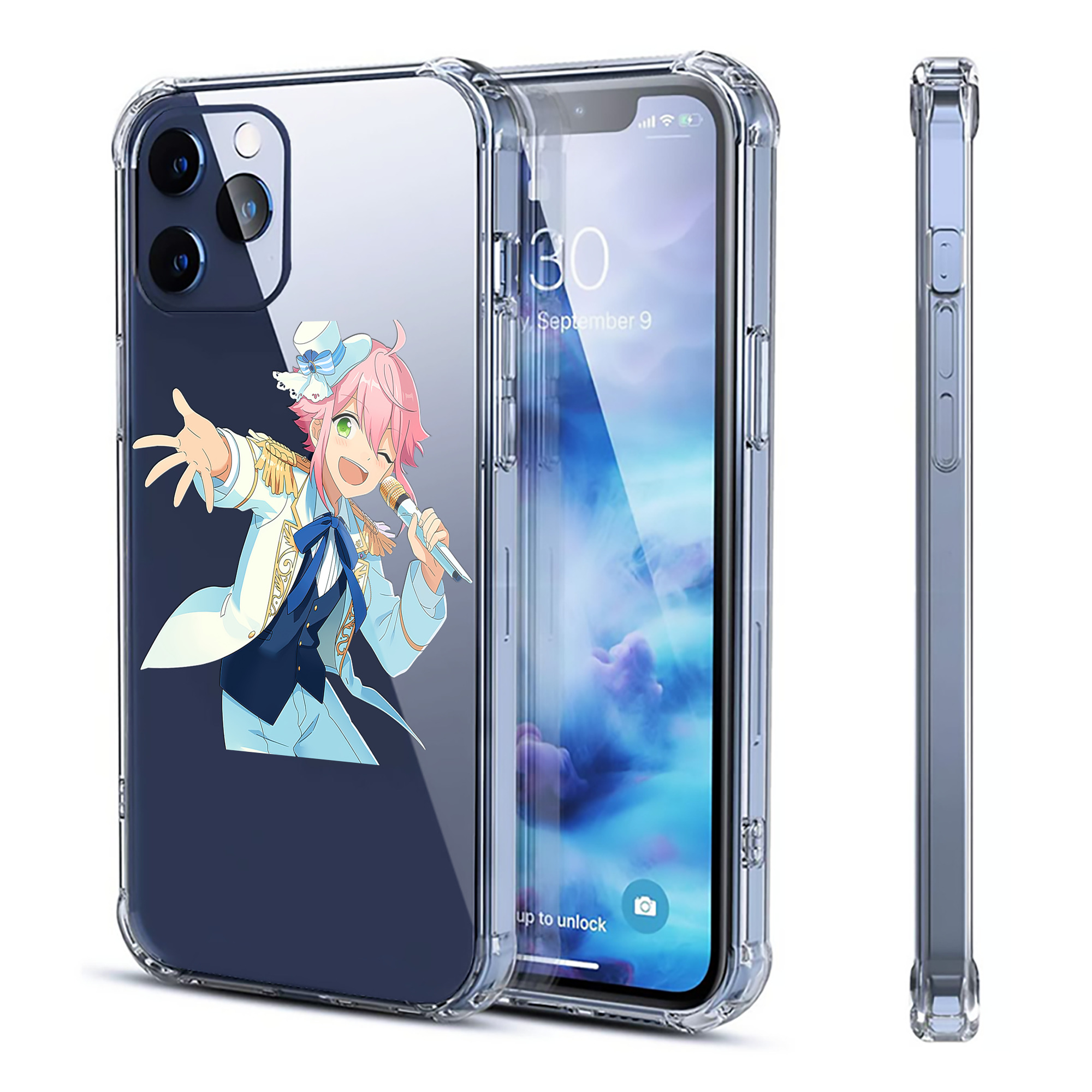 （画像用） あんさんぶるスターズ! Ensemble Stars 【iPhone 12シリーズ対応】透明スマホケース（クリアソフトケース）